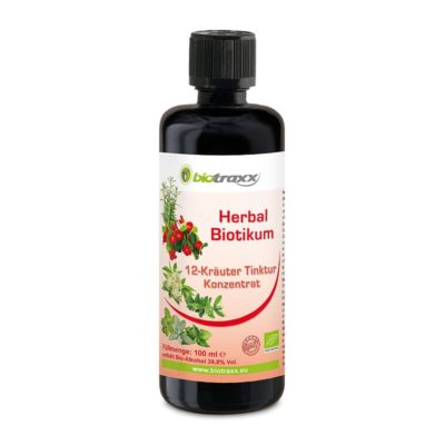 Biotraxx Herbal Biotikum 12-Kräuter Tinktur Konzentrat, 100 ml