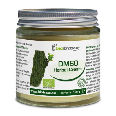 Biotraxx DMSO Dimethylsulfoxid Herbal Creme, XL 120g